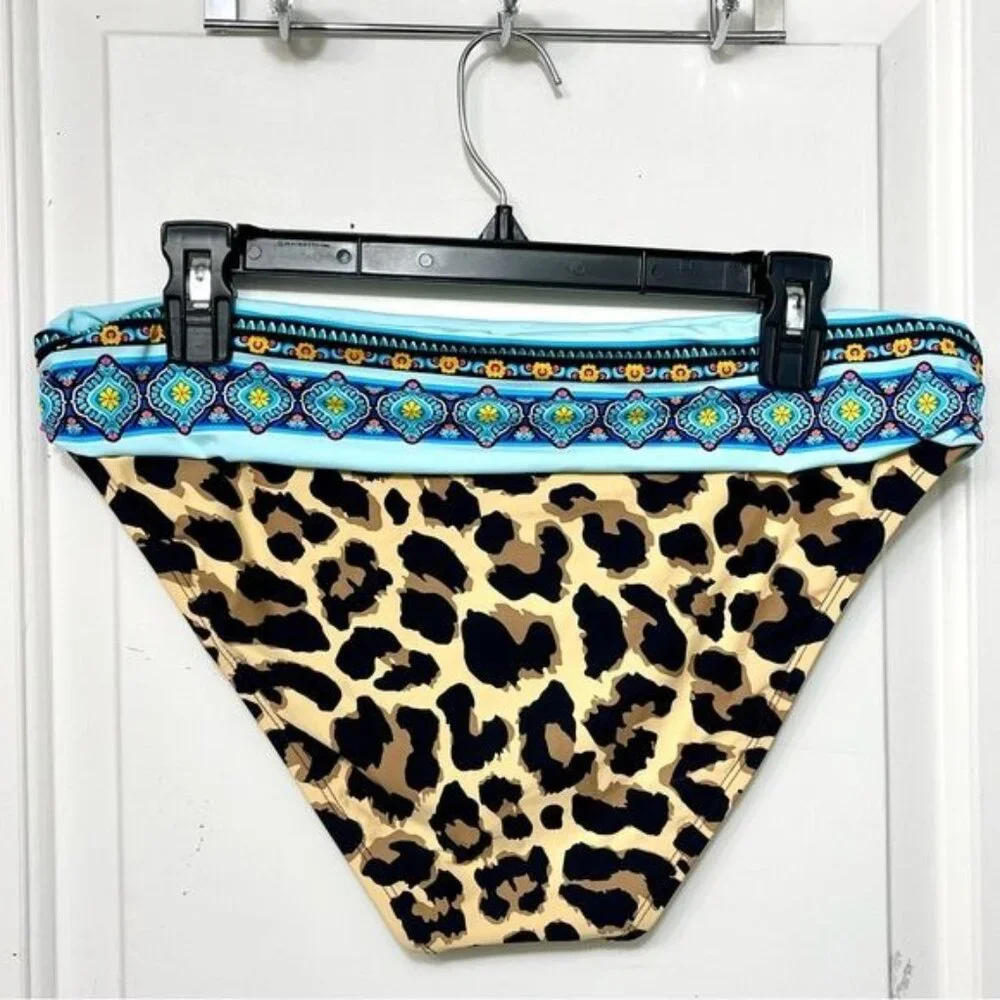 LA BLANCA Running Wild Banded Hipster Bottom‎ Size 12